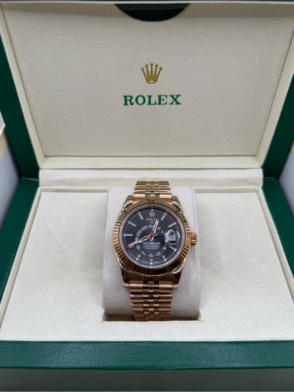 Rolex Rose Gold With Black Dial